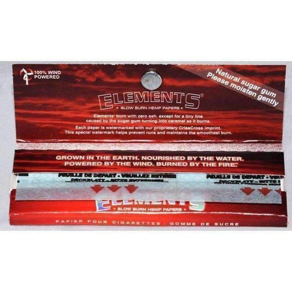 Elements Red Magnetic Slow Burn Hemp Rolling Papers