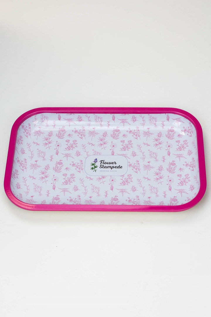 Flower Stampede Signature Floral Pattern Rolling Tray