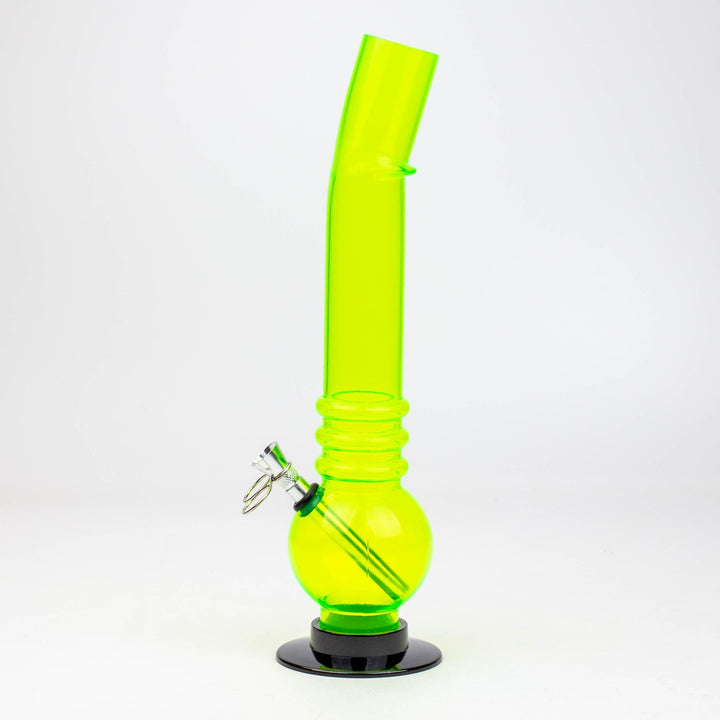 Bent neck acrylic water pipe assorted