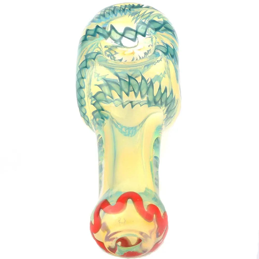 3.9" Fumed Glass Squared Bowl Spoon Pipe