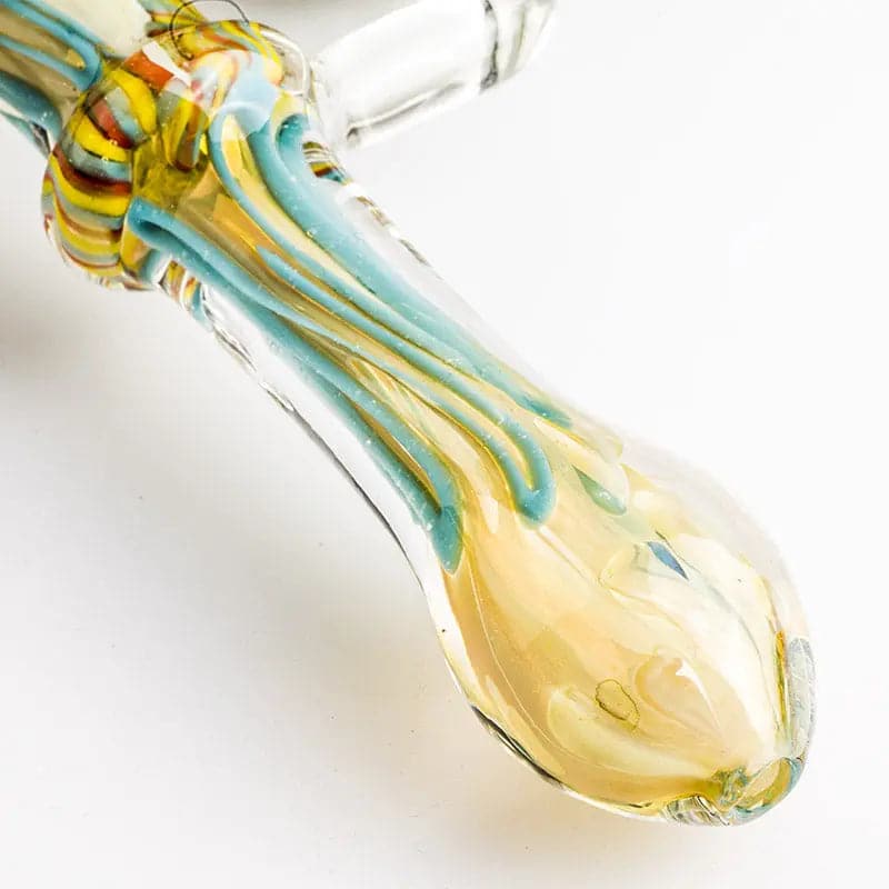 Glass Hammer Bubbler Pipe W/ Handle