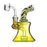 Elegant Gold Fumed Mini Dab Rig with Color Changing Percolator