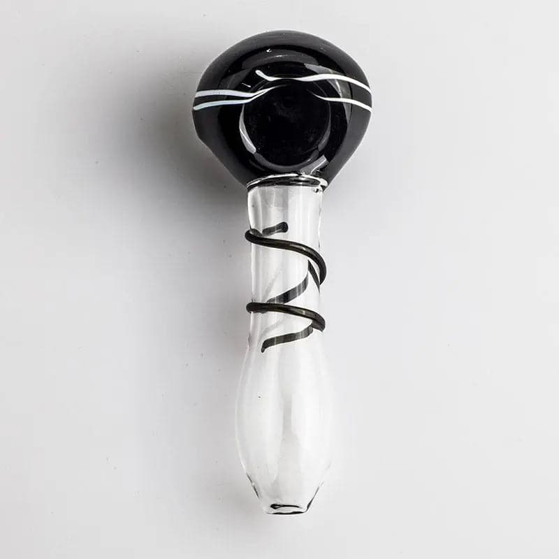 Handmade Spiral Glass Spoon Pipe