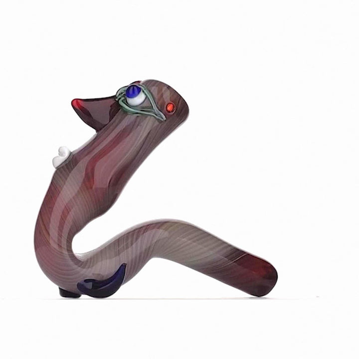 Heady Book Worm Glass Pipe: Unique Smoking Experience