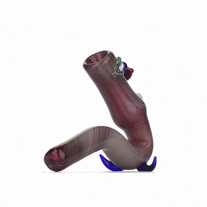 Heady Book Worm Glass Pipe: Unique Smoking Experience