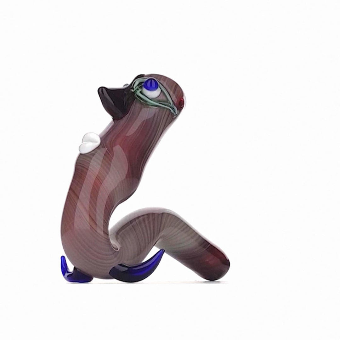 Heady Book Worm Glass Pipe: Unique Smoking Experience