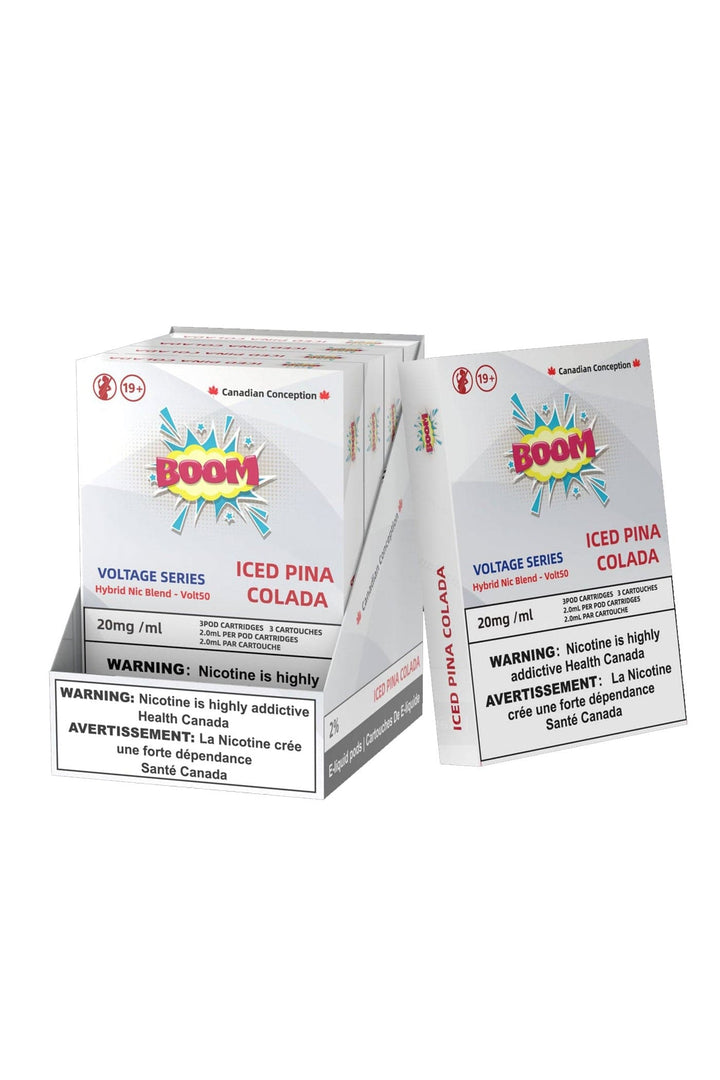 Boom Hybrid Nic Blend Pods 20mg (S Compatible) Box of 5 - Voltage Series