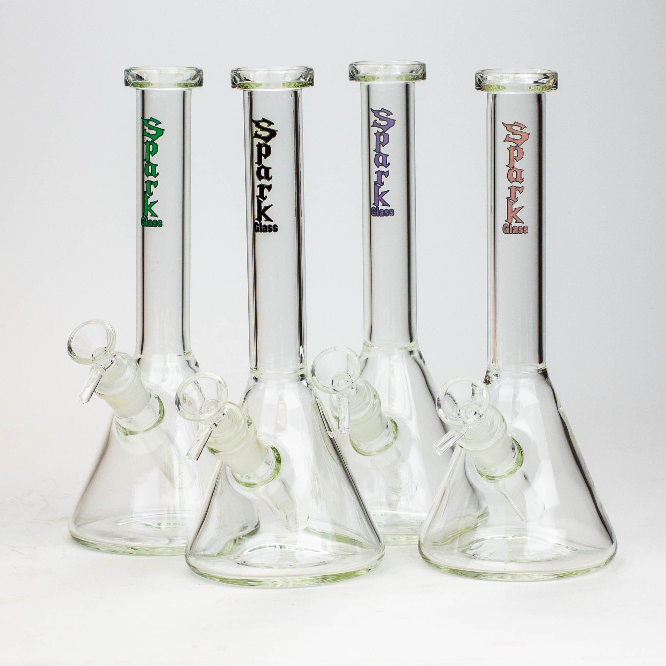 Spark beaker thick glass water pipes 10"_0