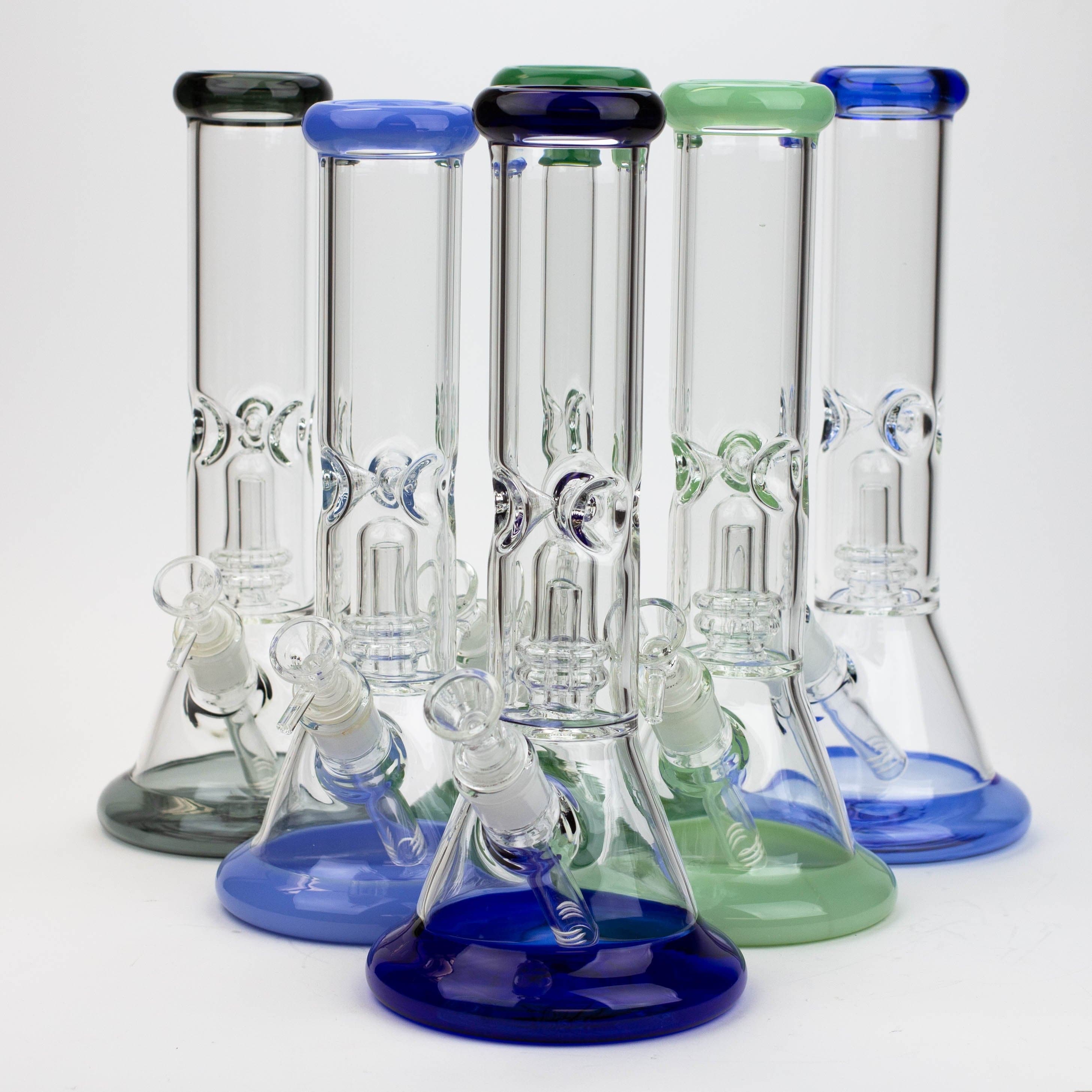 Color bottom glass pipes with shower head_0