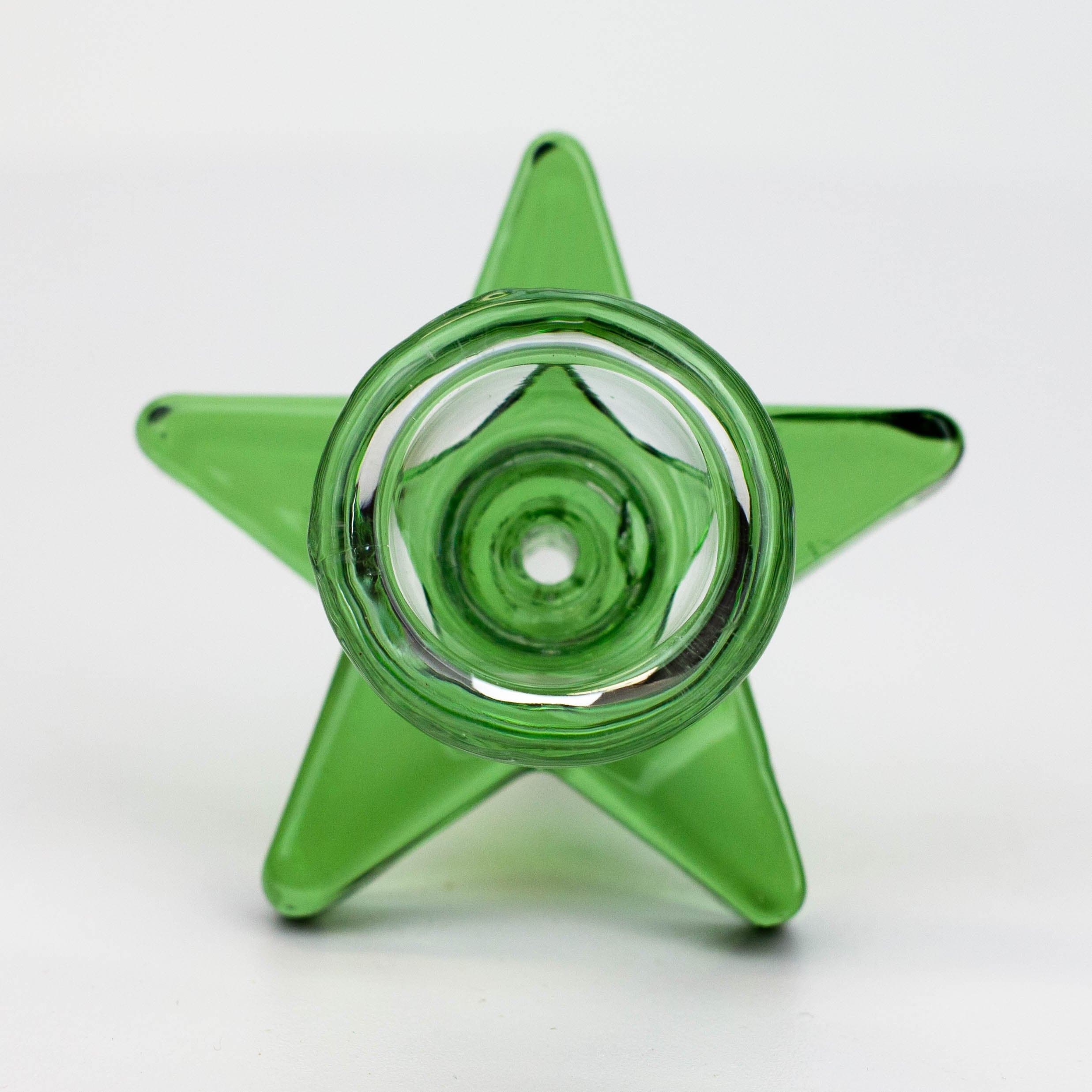 Thick glass bowl with star handle_1
