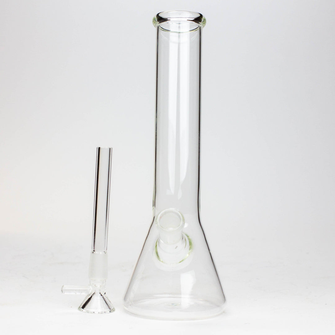 Clear glass beaker water pipes 8"_5