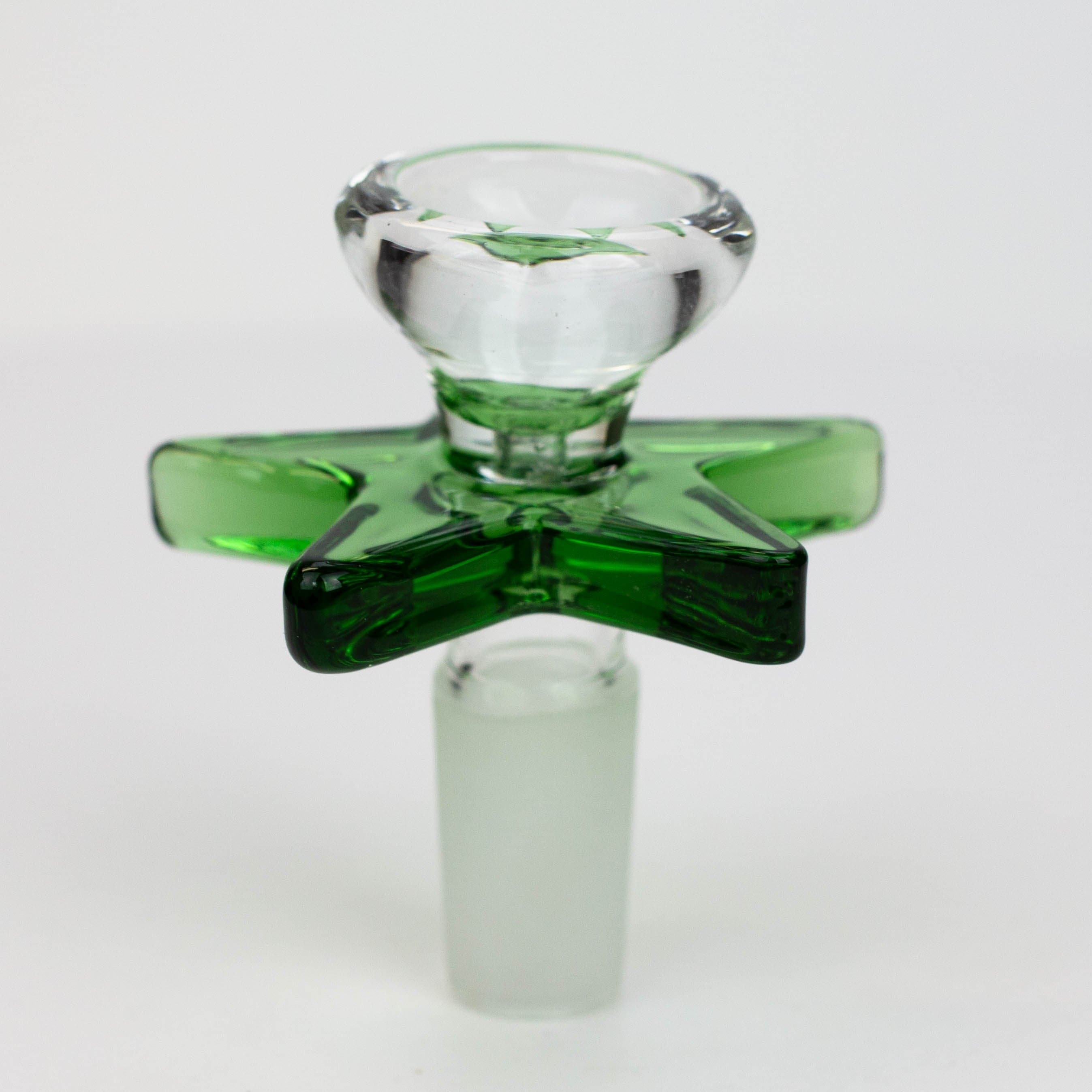 Thick glass bowl with star handle_2