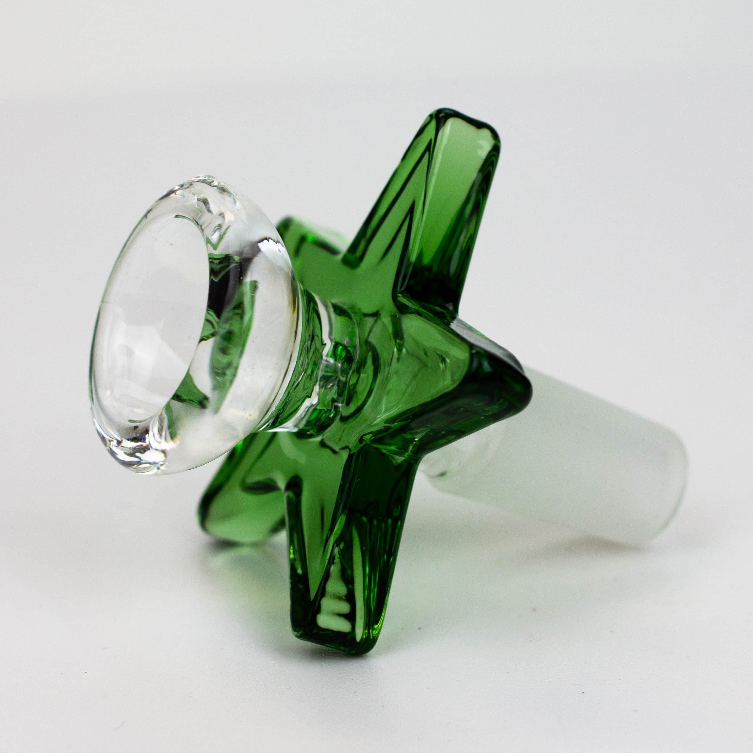 Thick glass bowl with star handle_5