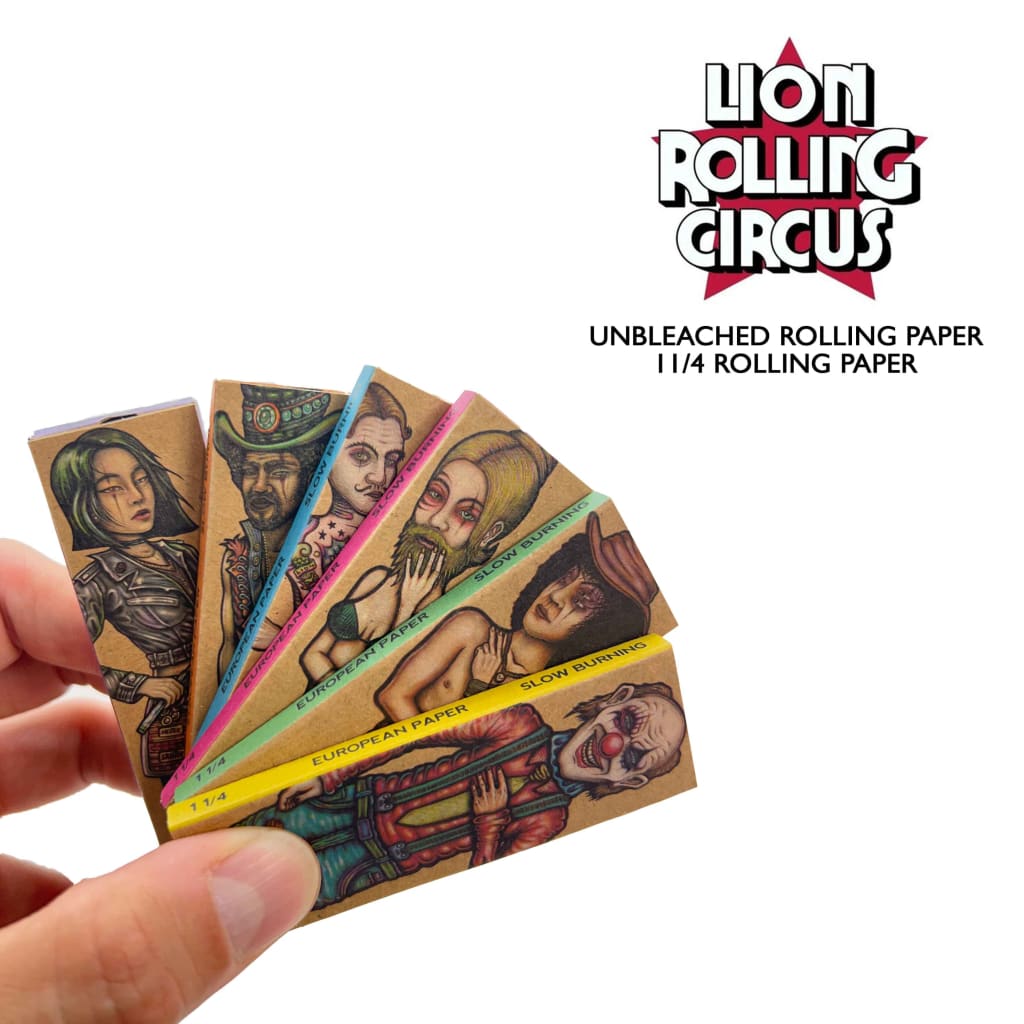 Lion Rolling Circus Unbleached Rolling Paper 1 1/4