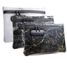Lockable Storage Bag, Smell, Odor & Water Resistant Pouch for Travel, Cash, Money, Valuables, Medicine, Jewelry, Cosmetics, Zipper Safe with Pocket Organizer and Combo-Lock