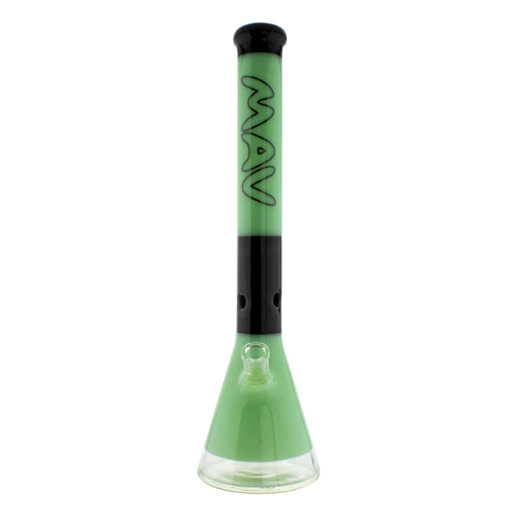 Mav 18 Zebra Worked Beaker Bong