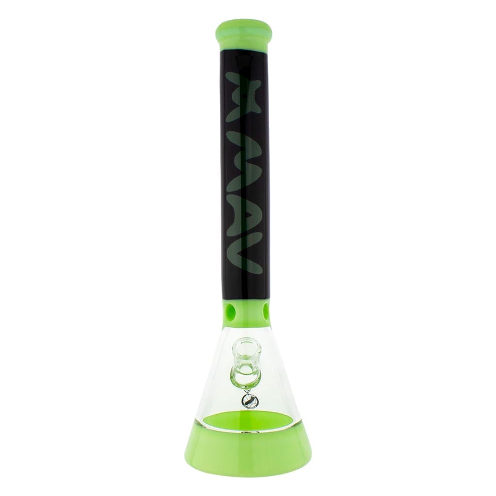 Mav Glass B18fc2t Beaker Worked Glass Water Pipe Black
