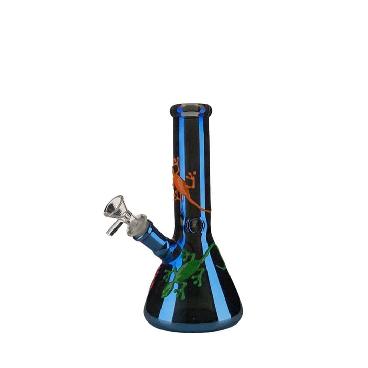 Metallic Rainbow Glass Beaker Water Pipe