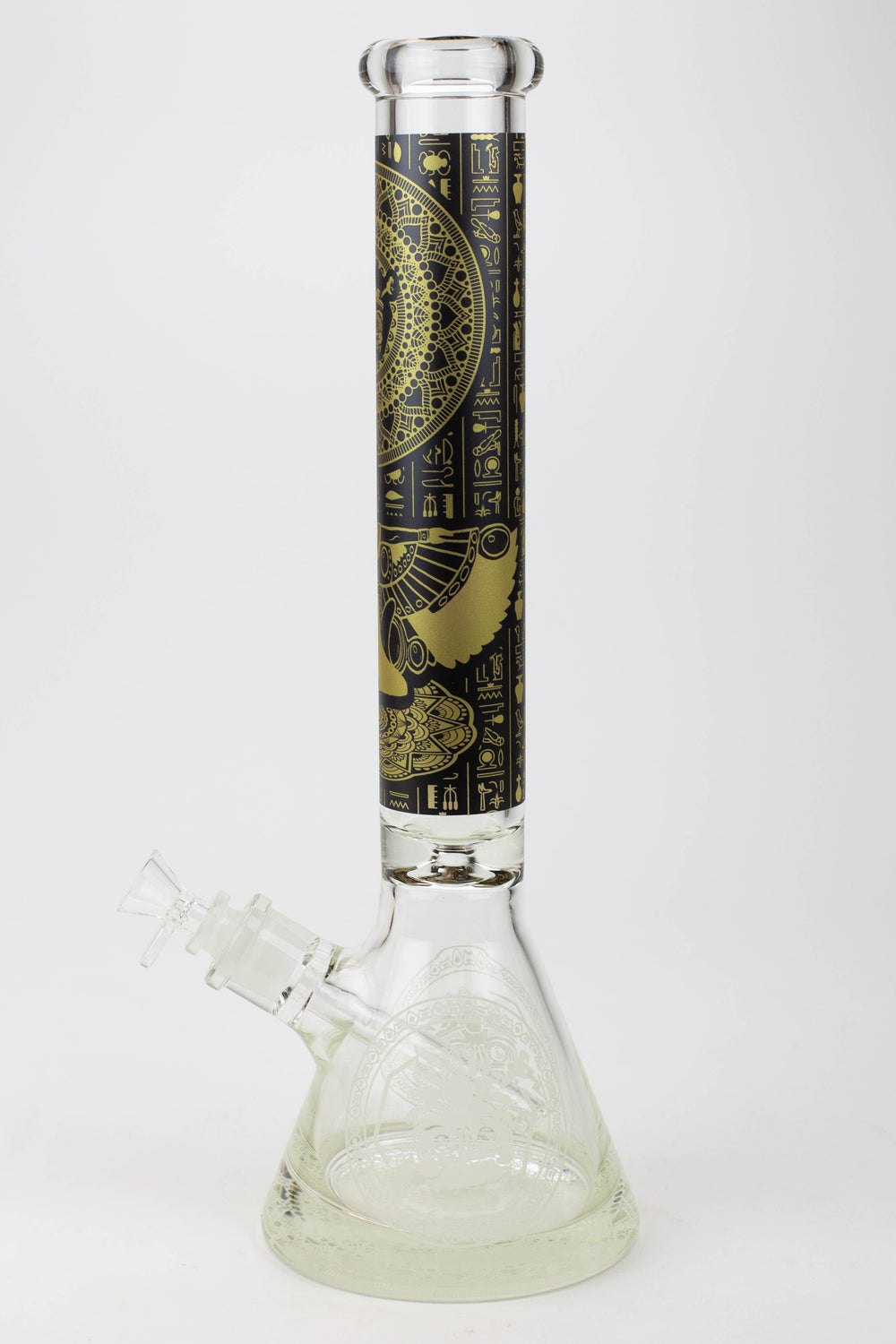 Egyptian hieroglyph 9 mm glow in the dark glass pipes_1