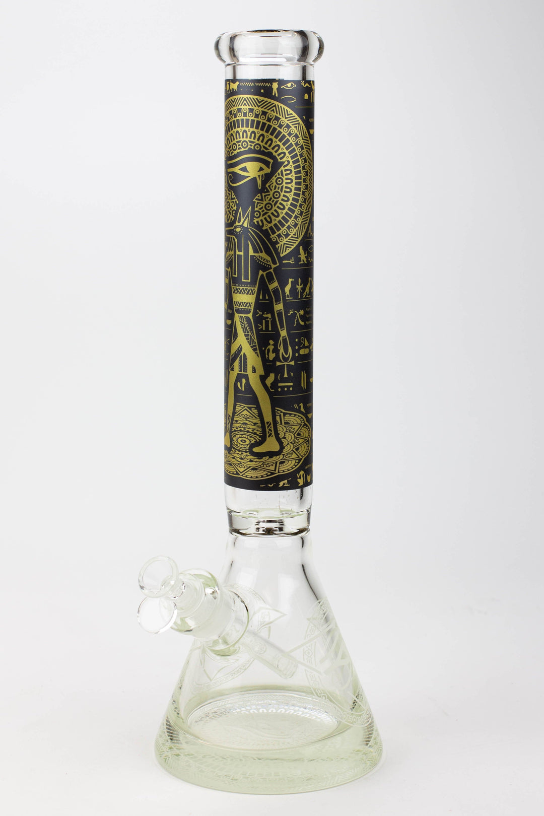 Egyptian hieroglyph 9 mm glow in the dark glass pipes_20