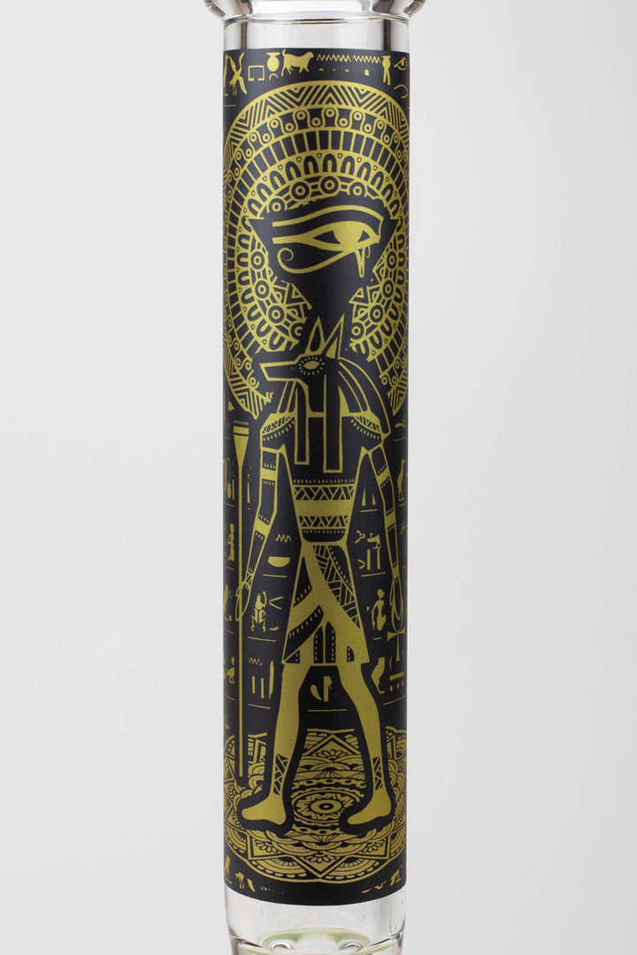 Egyptian hieroglyph 9 mm glow in the dark glass pipes_5