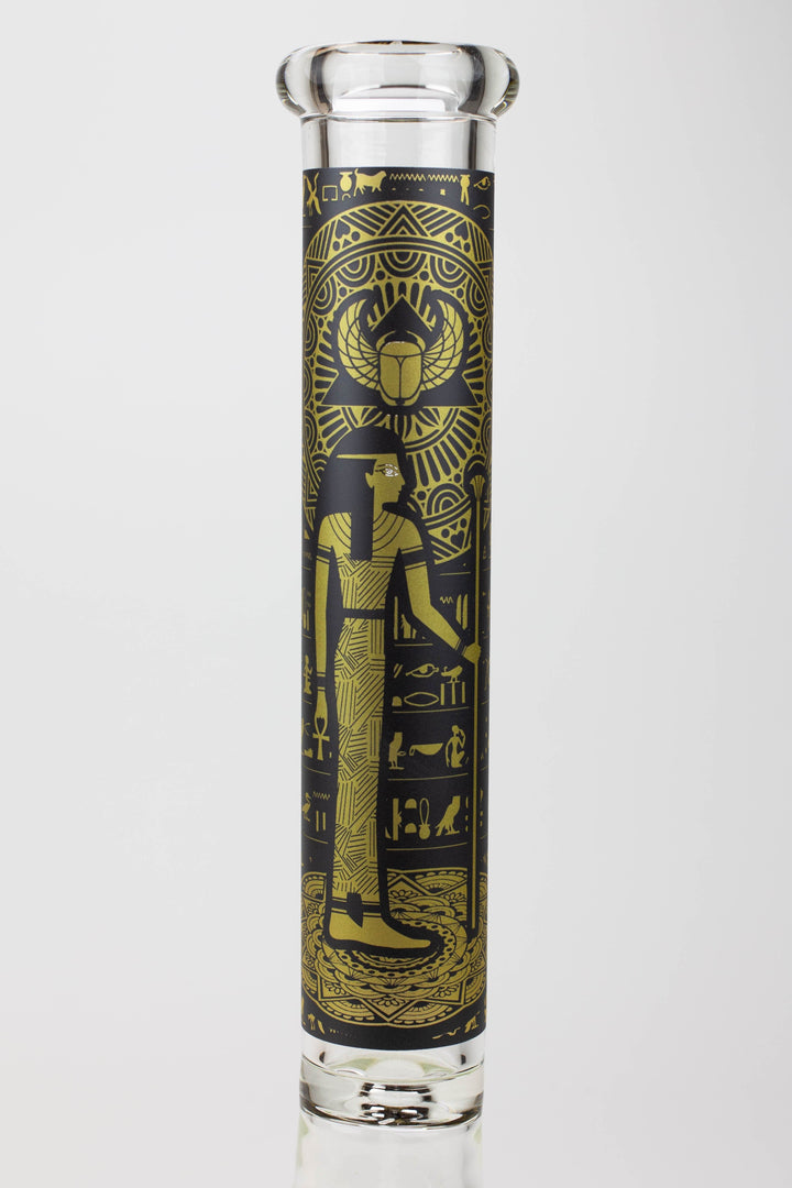 Egyptian hieroglyph 9 mm glow in the dark glass pipes_7