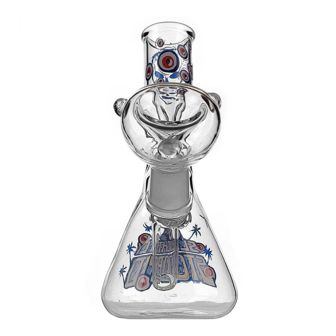 Slightly Stoopid Mini Beaker Bong Limited Edition Glass Water Pipe