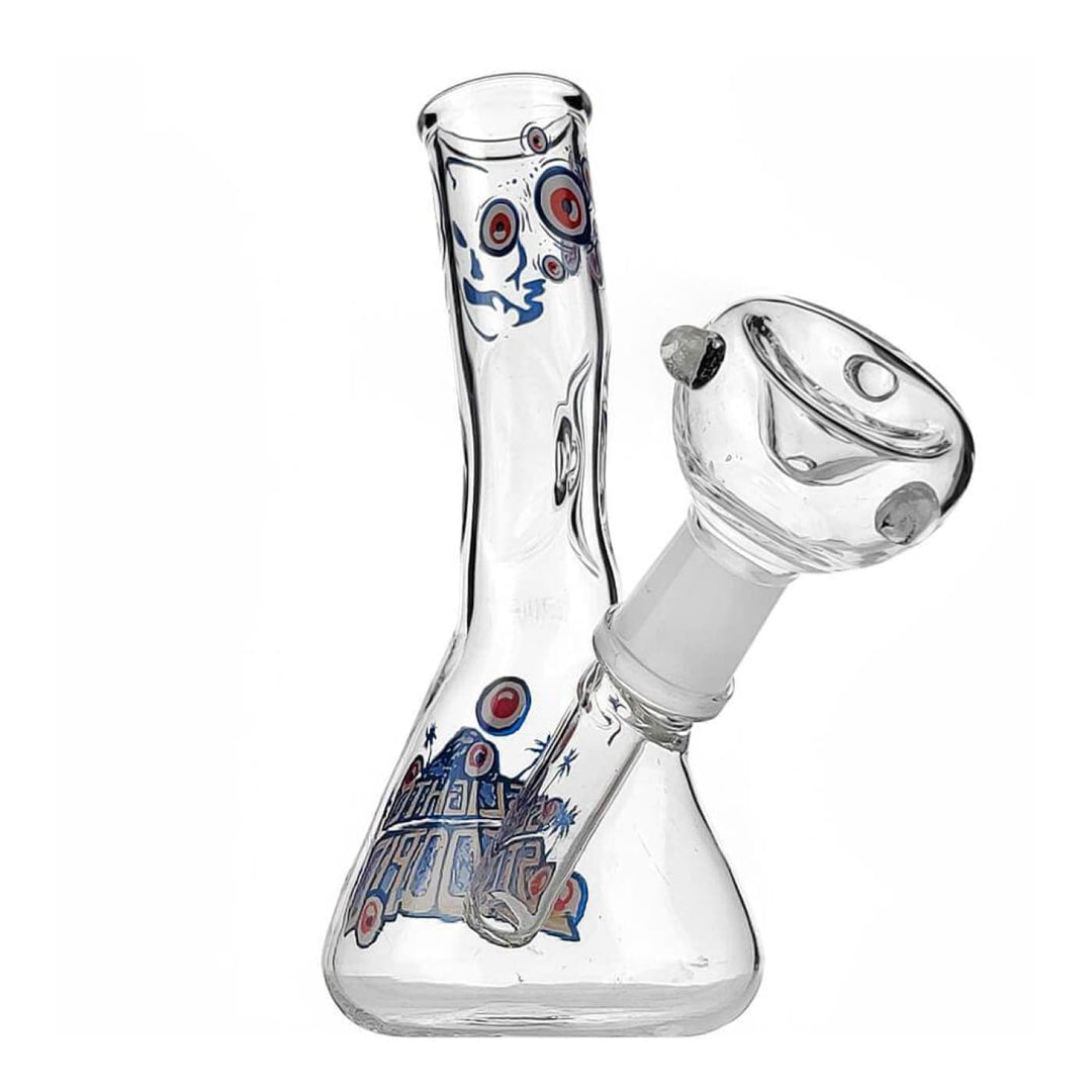 Slightly Stoopid Mini Beaker Bong Limited Edition Glass Water Pipe