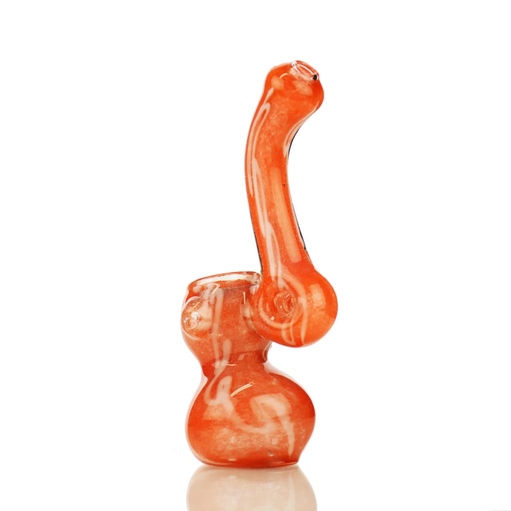 Mini Bubbler With Frit Glass Lining Art