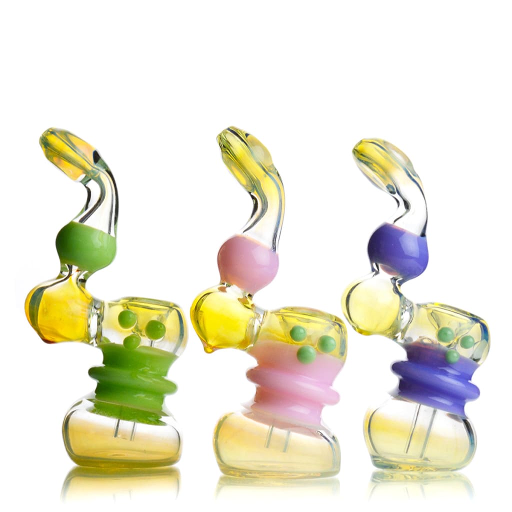 Mini Bubbler Fume Glass With Slime Color Tube Approx 120 Grams