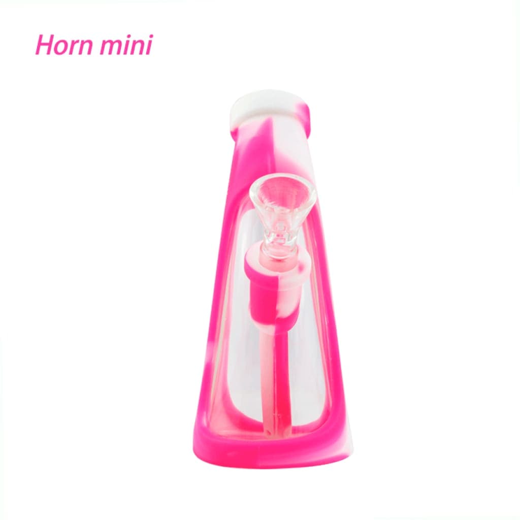 Mini Horn Silicone Glass Bubbler