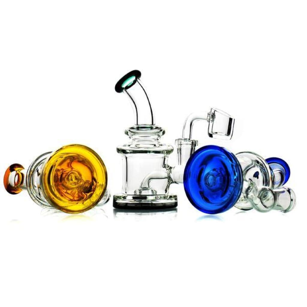 Mini Pocket Dab Rig With Color Base 14mm Male