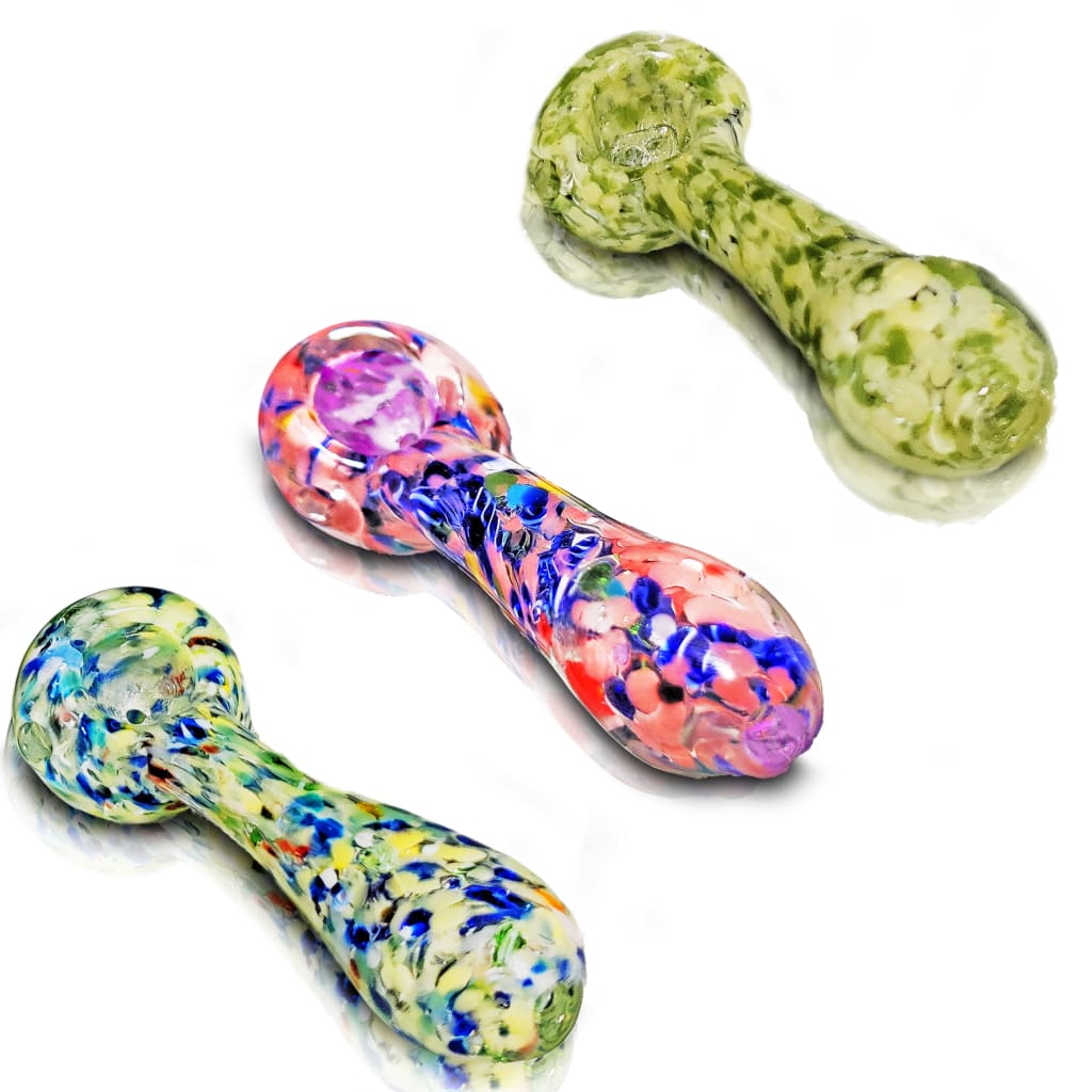 Multi-colored Fritted Hand Pipe