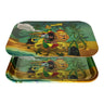 Rasta Metal Rolling Tray with Iconic Rastafarian Scene one Love Design