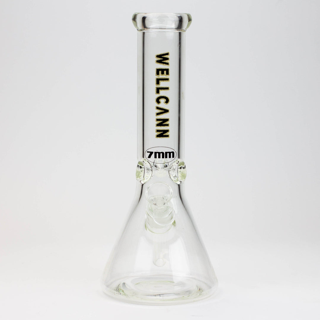 Wellcann beaker 7 mm glass water pipes 12"_8