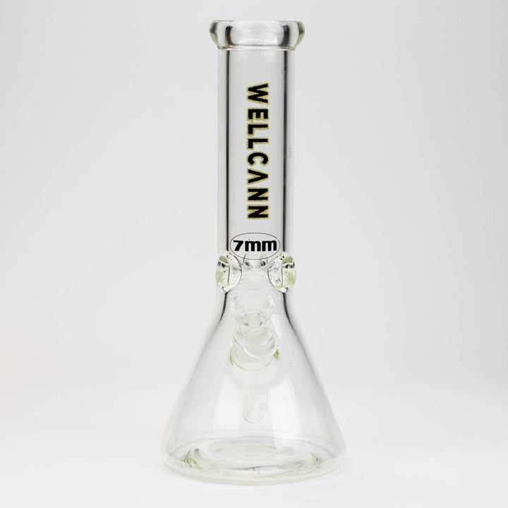 Wellcann beaker 7 mm glass water pipes 12"_8