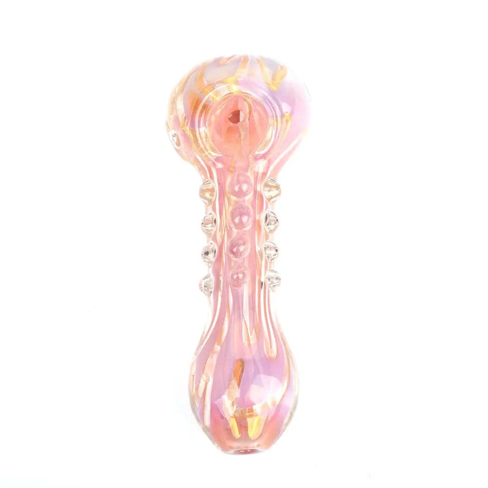Pink Girly Fumed Glass Spoon Pipe