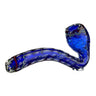 Quilted Glass Sherlock Pipe with Flower Bell Bowl and Sherlock-style Neck