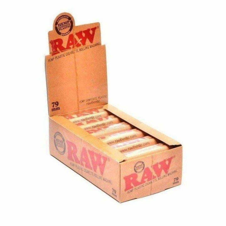 Raw 79 mm 1 1/4 hemp plastic cigarette