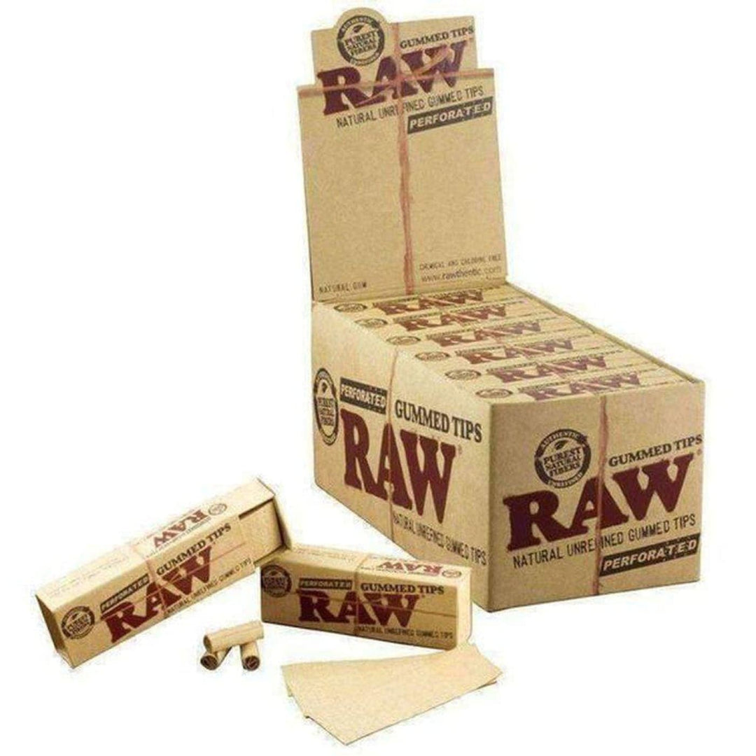 Raw Perforated Gummed Tips Box