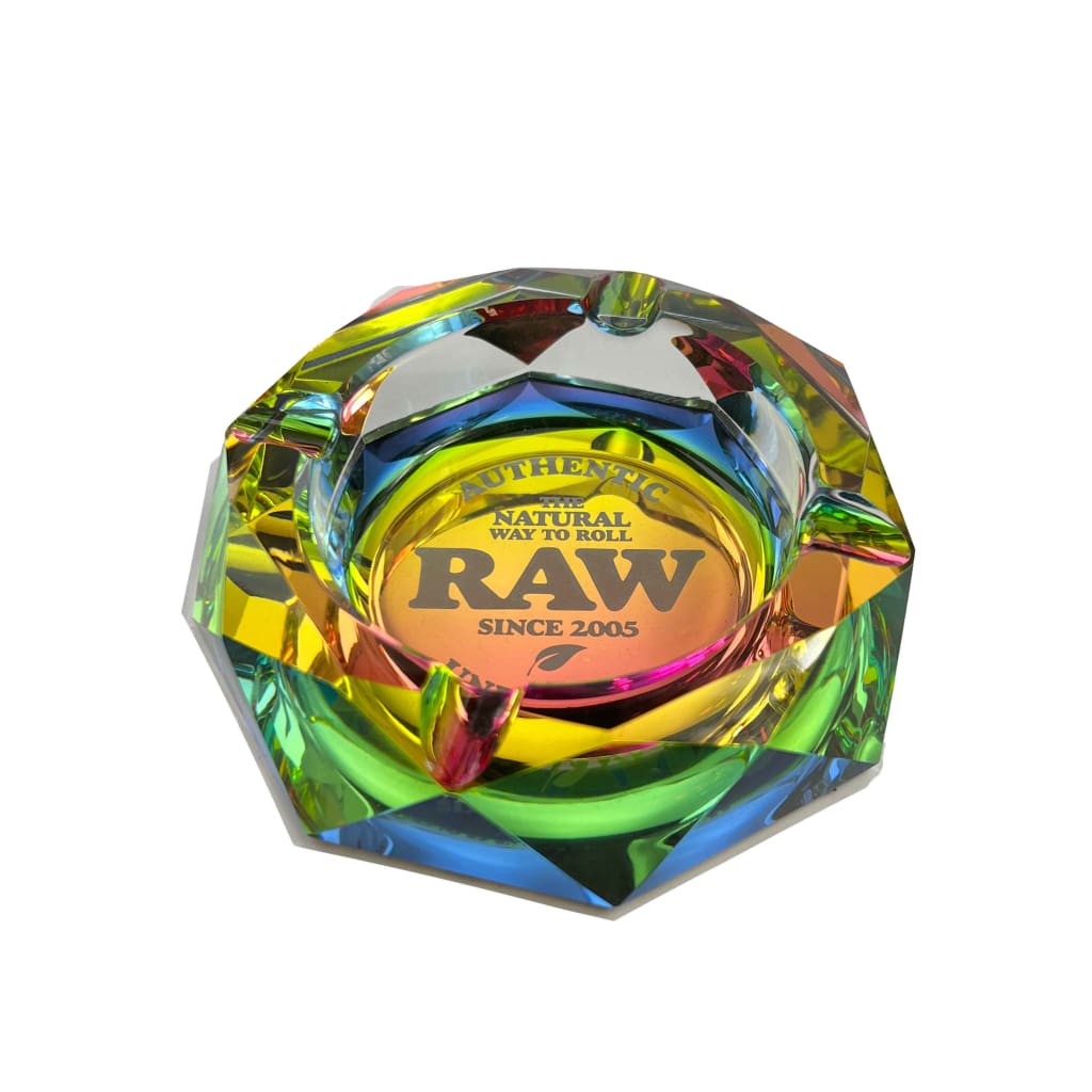 Raw Rainbow Glass Ashtray