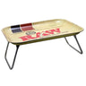 Raw Xxl Lap Rolling Tray with Innovative Folding Legs