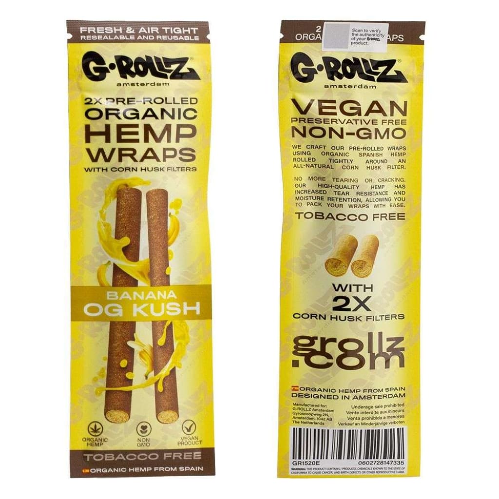 G-rollz Pet Rock Organic Hemp Wraps Pre-rolled Flavor Cones Box – MHGP