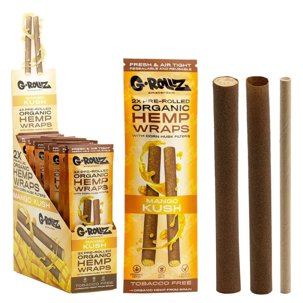 G-rollz Pet Rock Organic Hemp Wraps Pre-rolled Flavor Cones Box – MHGP