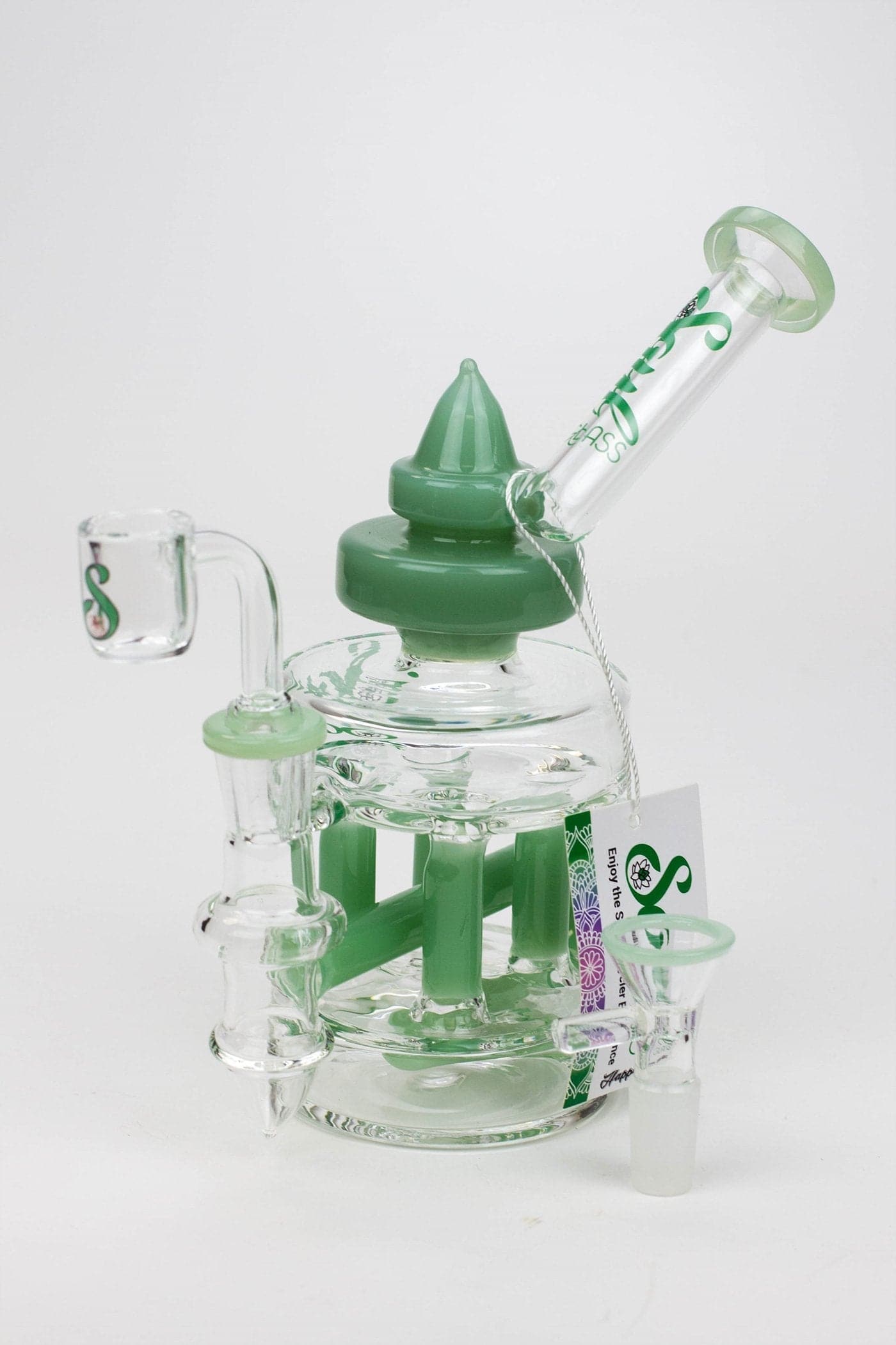Soul glass 2-in-1 double deck recycler water pipes_5