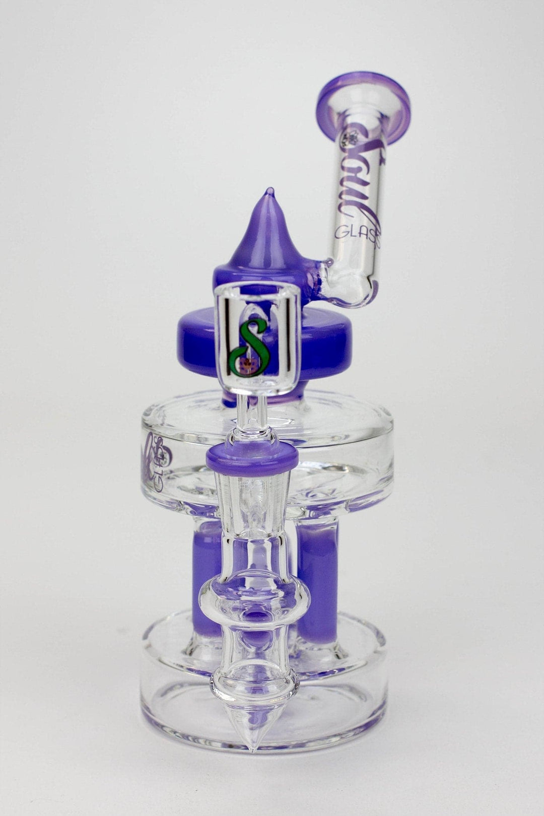 Soul glass 2-in-1 double deck recycler water pipes_9