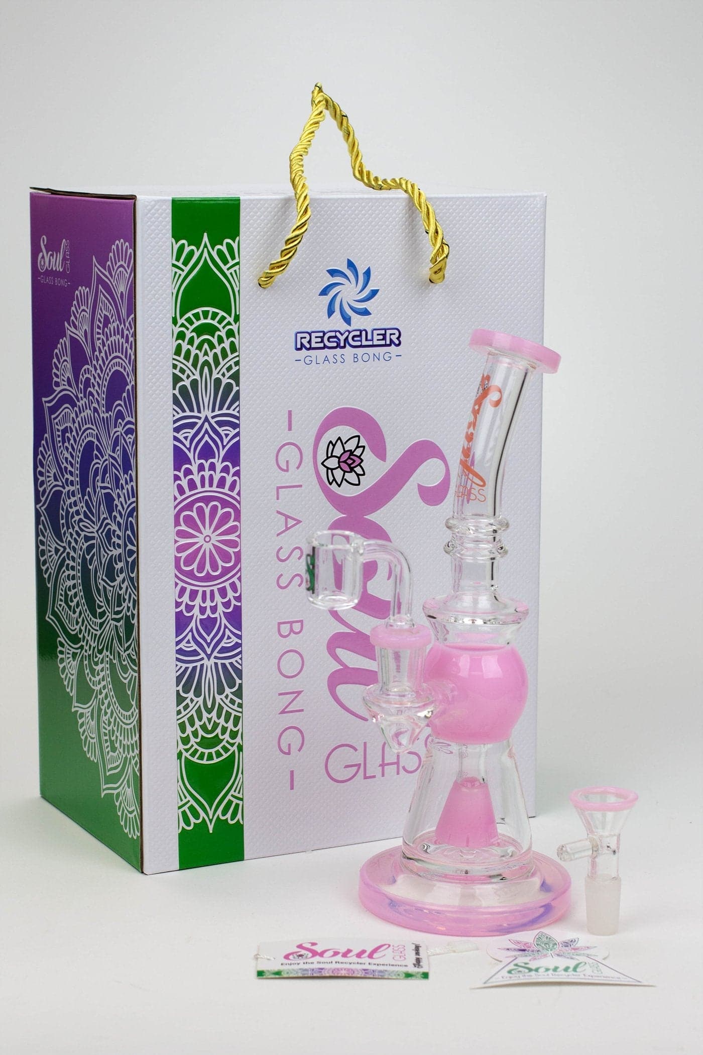 Soul glass 2-in-1 cone diffuser glass water pipes_5