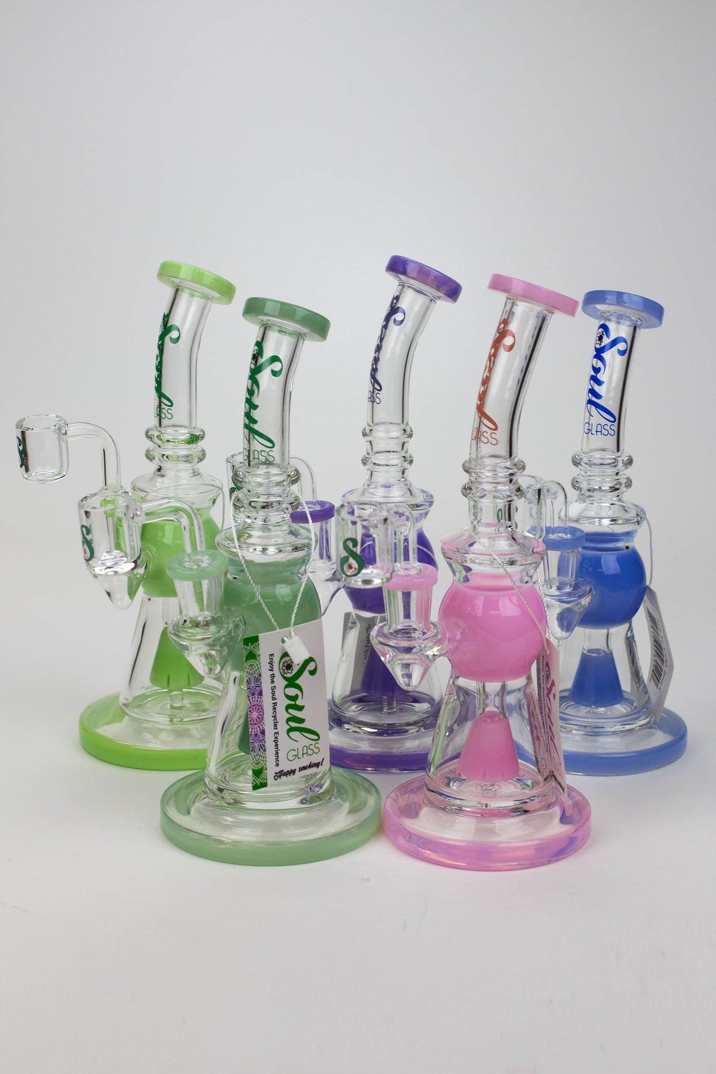 Soul glass 2-in-1 cone diffuser glass water pipes_0