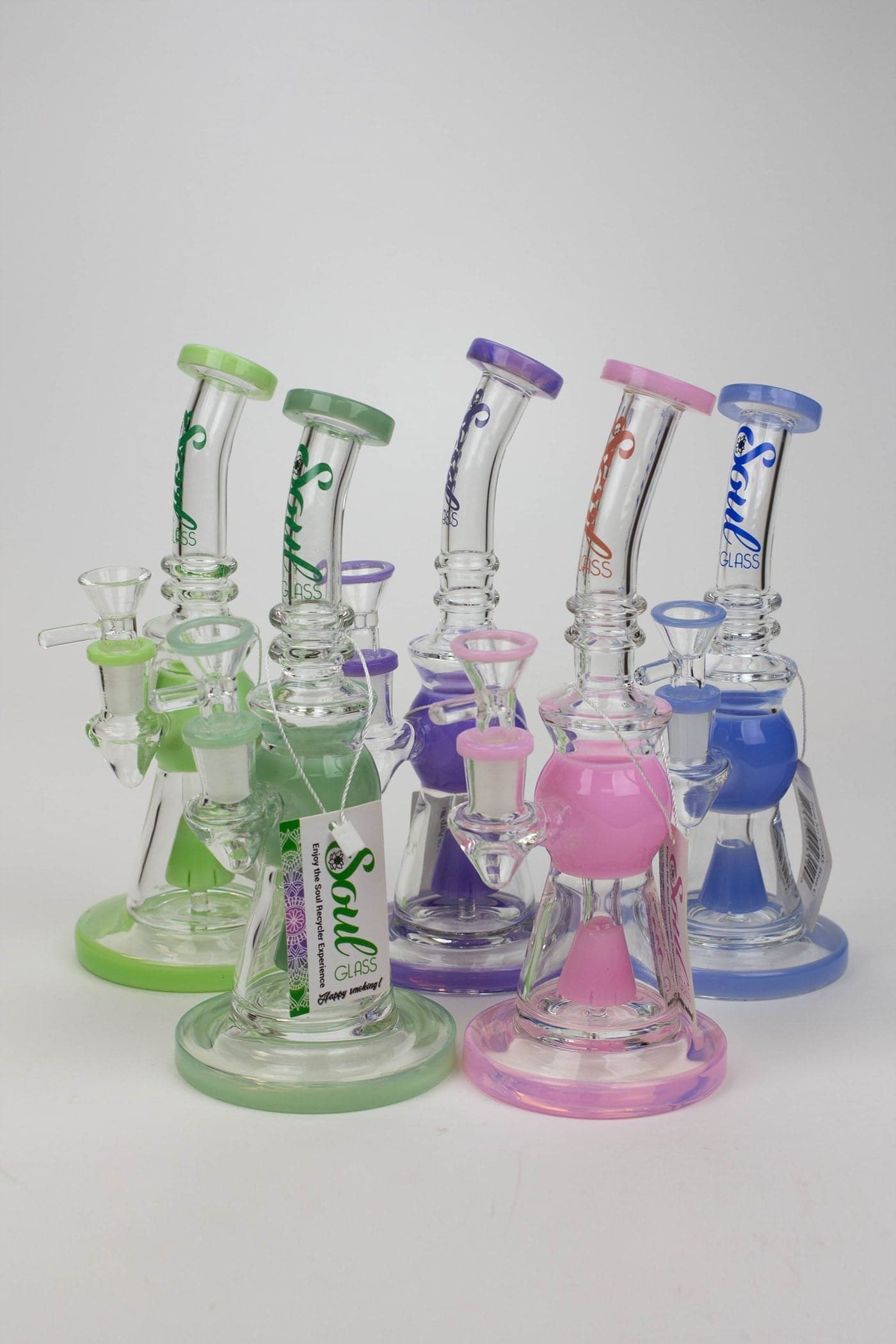 Soul glass 2-in-1 cone diffuser glass water pipes_6