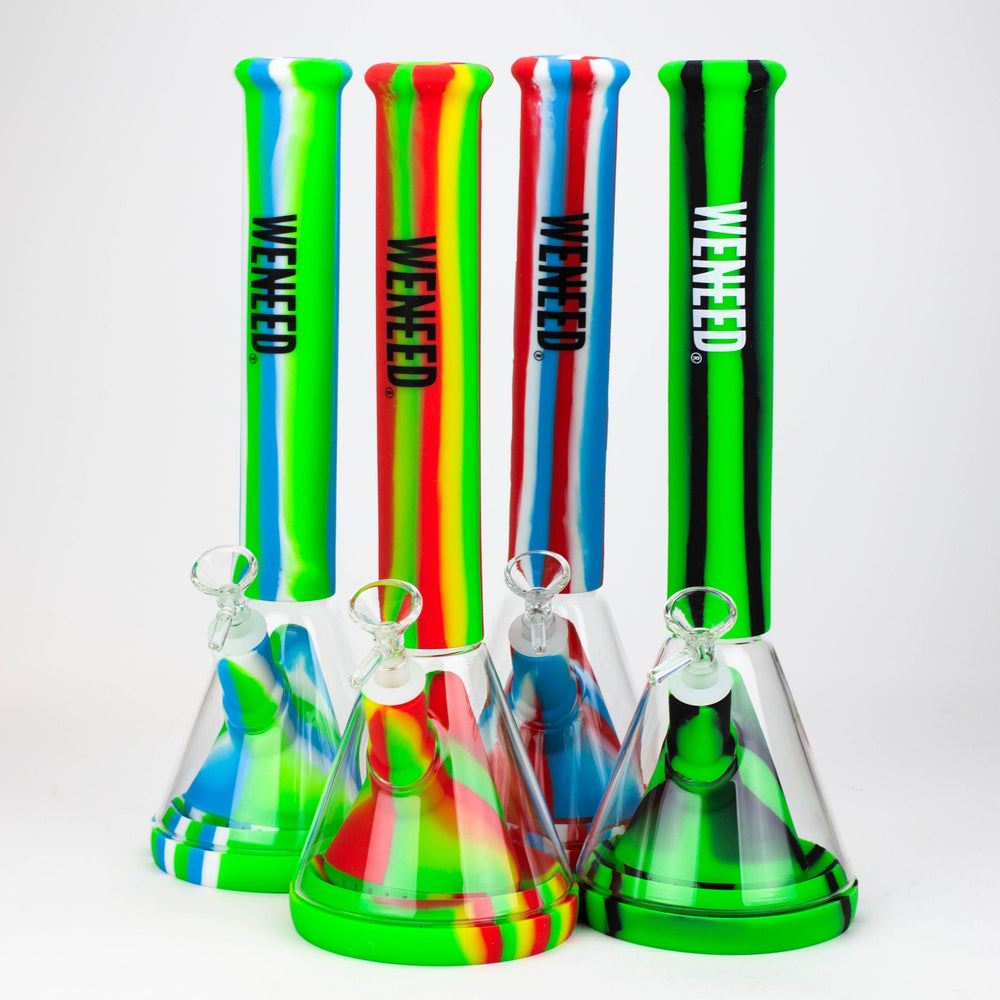 WENEED®-14" Silicone Beaker Water Pipe_0